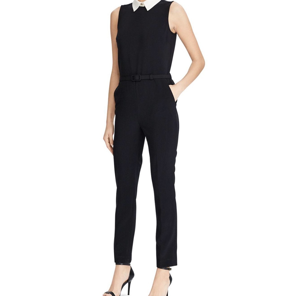 Ralph Lauren Contrast Collar Jumpsuit